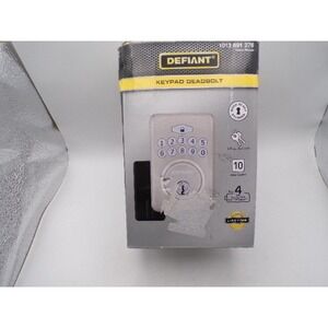 Defiant Keypad Deadbolt Electronic Keyless Entry Satin Nickel 1013 891 276 READ